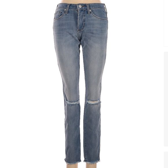 Banana Republic Denim - BANANA REPUBLIC women's size 27 distressed blue jean denim pants